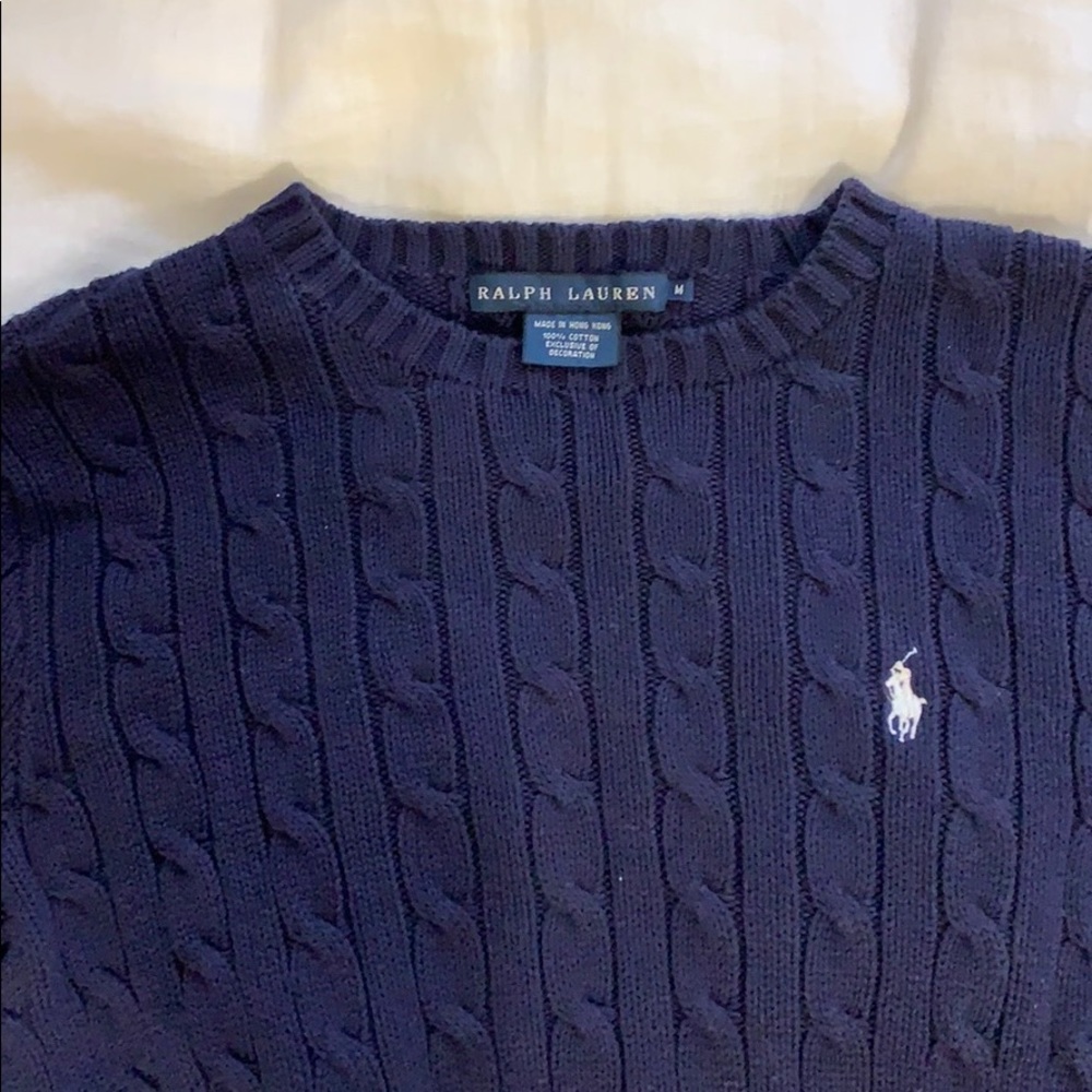 Ralph Lauren Navy Knit Sweater